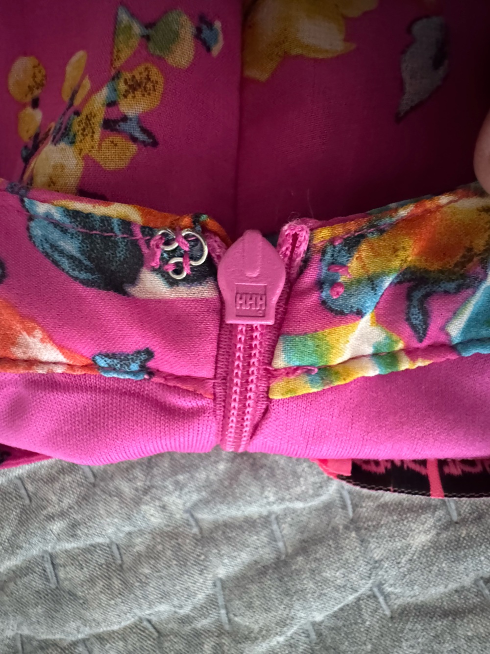 Betsey Johnson Pink Floral Chiffon Halter Dress Size 0 - Picture 11 of 12